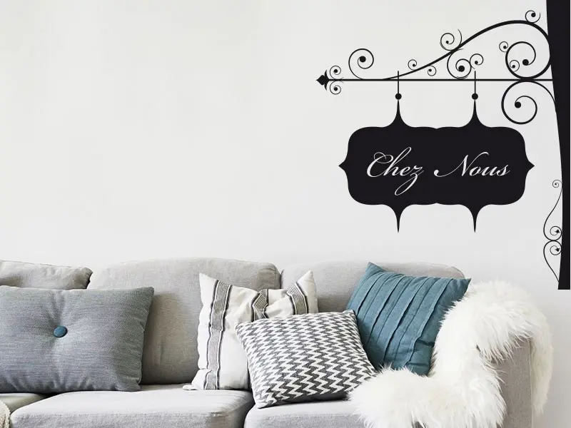 Sticker mural Vintage - Urbain Enseigne potence Personnalisable résultat en situation Sticker Enseigne potence Personnalisable