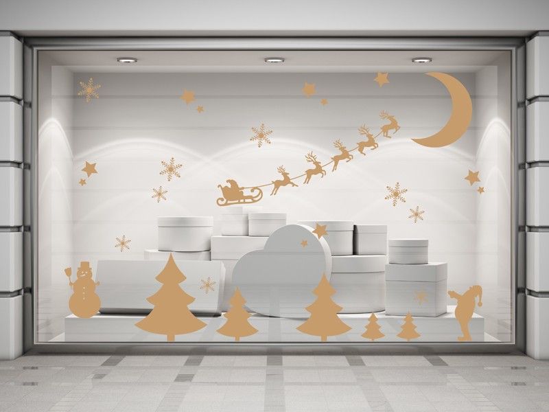 Sticker mural Pack Décoratif de Noël 2 résultat en situation