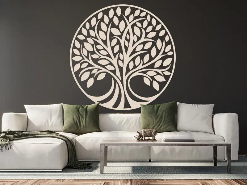 Autocolante Árvore da vida Decoração résultat en situation Autocolante Árvore da vida Decoração résultat en situation