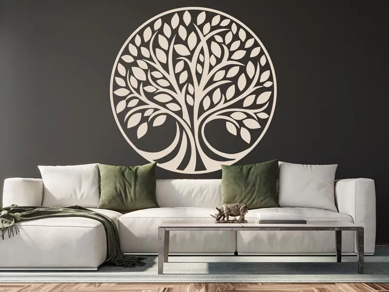 Autocolante de parede Árvore da vida Decoração Autocolante de parede Árvore da vida Decoração