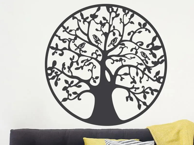 Sticker mural Stickers Arbre de vie Arbre de Vie 5 résultat en situation gros plan Sticker Arbre de Vie 5