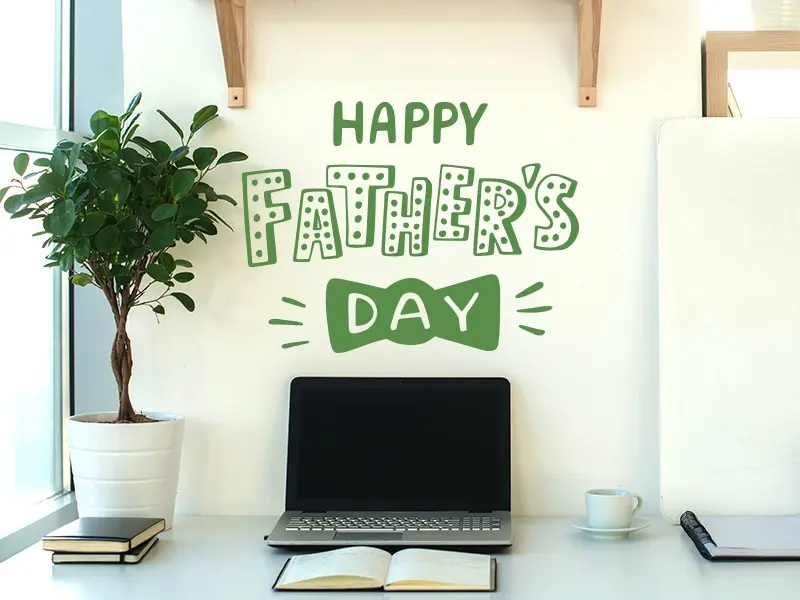 Sticker mural Autres événements Fête des Pères résultat en situation Sticker Fête des Pères