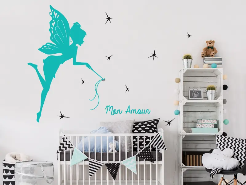 Sticker mural Féerique Ma Bonne Fée résultat en situation Sticker Ma Bonne Fée