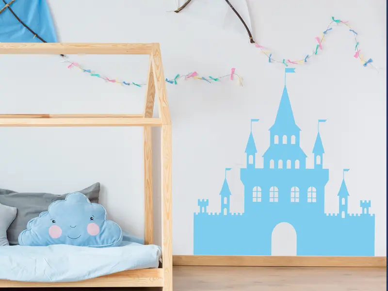 Sticker mural Château Fort Chevalier résultat en situation Sticker mural Château Fort Chevalier résultat en situation