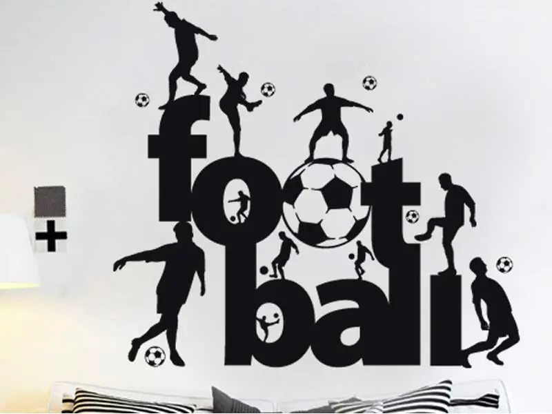 Autocolante Football Fun résultat en situation gros plan Autocolante Football Fun