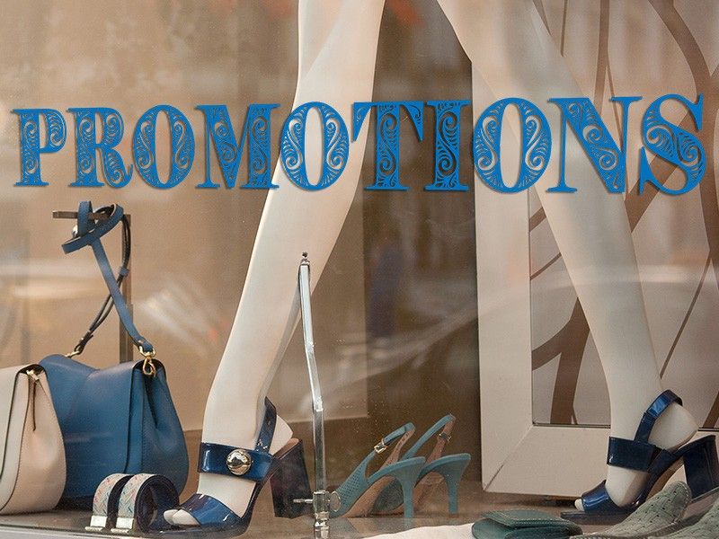 Autocolante para montra Promotions Décoratif