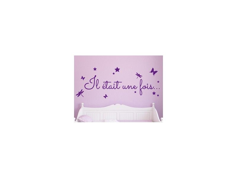 Sticker Texte Enfant Il était une fois