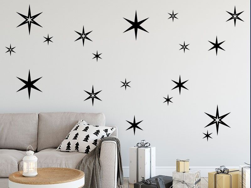 Autocolante de parede Pack 18 Estrelas