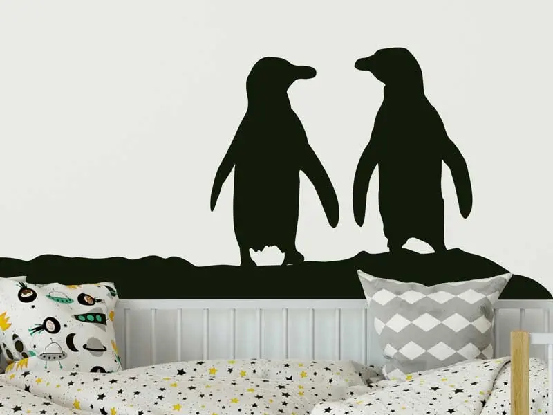 Sticker mural Animaux Pingouins Banquise résultat en situation gros plan Sticker Pingouins Banquise