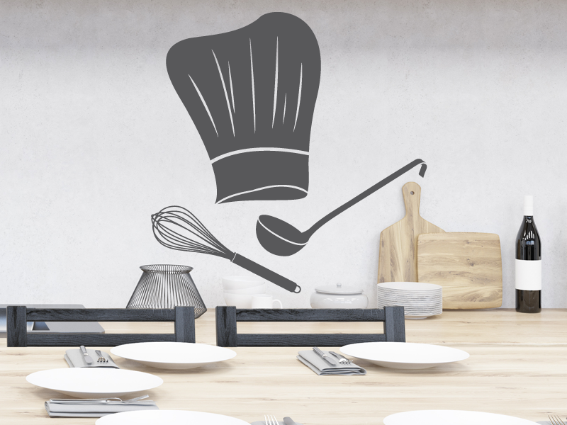 Autocolante de parede Toque de Chefe