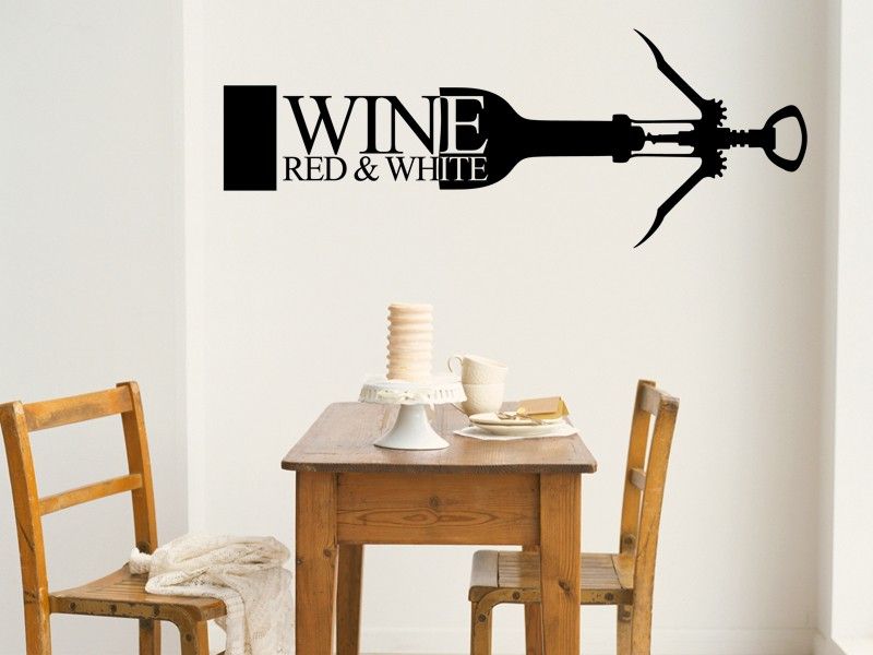 Autocolante de parede Vinho Saca Rolhas