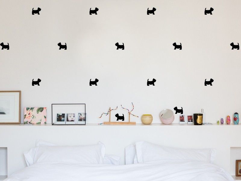 Sticker mural Pack Deco Chien résultat en situation