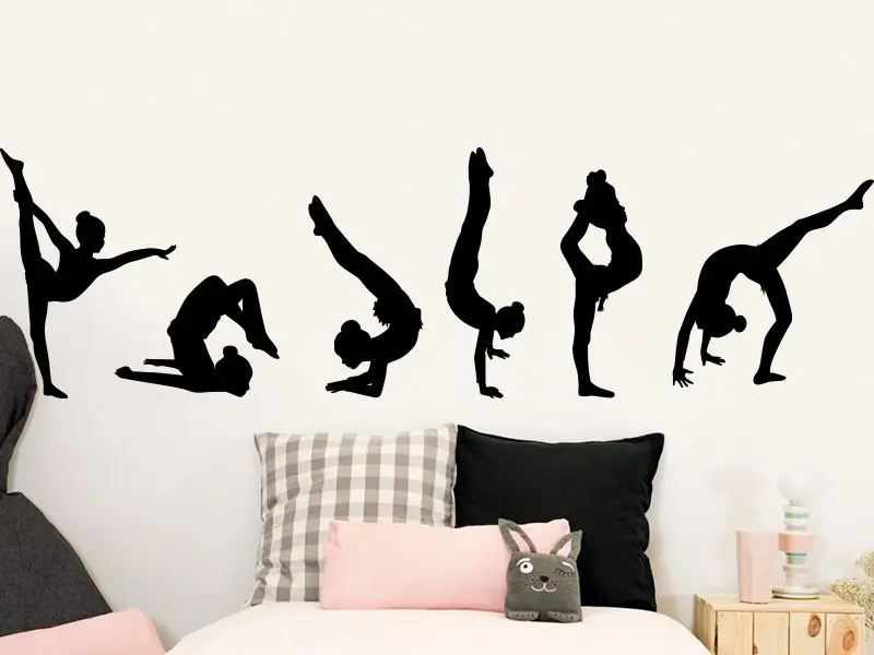 Sticker mural Autres Sportss Pack 6 Gymnastique acrobatique résultat en situation gros plan Stickers Pack 6 Gymnastique acrobatique