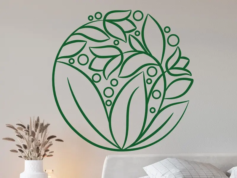 Sticker mural Stickers muraux fleurs Fleurs Tulipes résultat en situation gros plan Sticker Fleurs Tulipes