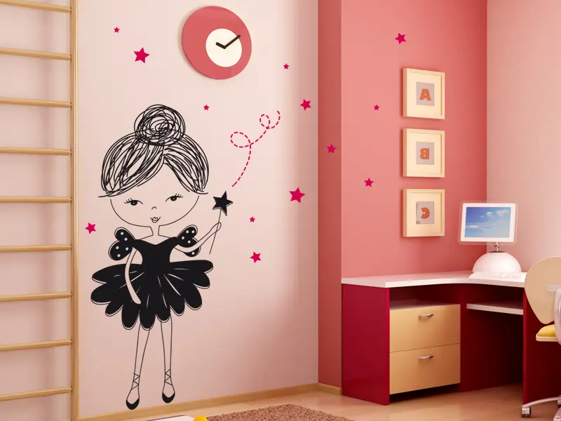 Sticker mural Fée Rock résultat en situation Sticker mural Fée Rock résultat en situation