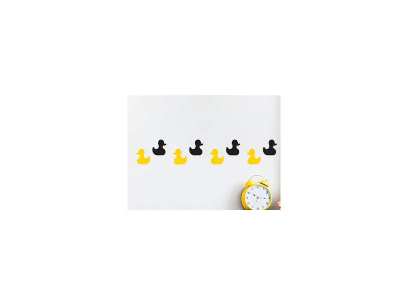 Sticker mural Frises - Pack Frise Canard résultat en situation gros plan Sticker Frise Canard