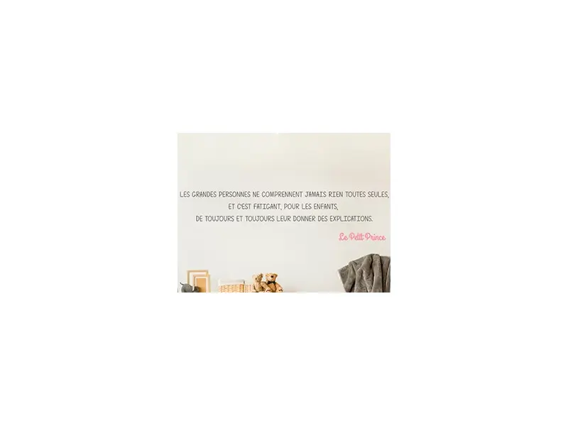 Sticker Citation Petit Prince 2