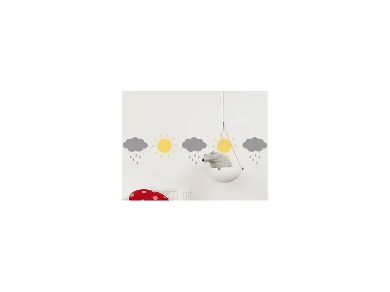 Sticker Frise Soleil & Nuages