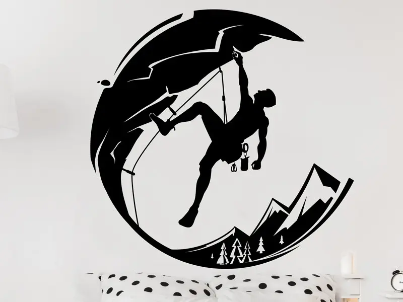 Autocolante Escalada Alpinismo montanhas résultat en situation gros plan Autocolante Escalada Alpinismo montanhas