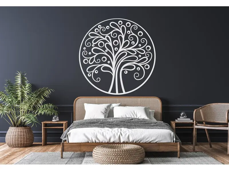 Sticker mural Stickers Arbre de vie Arbre de vie Deco design résultat en situation Sticker Arbre de vie Deco design