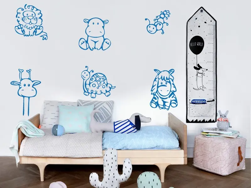 Sticker mural Frises - Pack Pack Animaux résultat en situation Sticker Pack Animaux