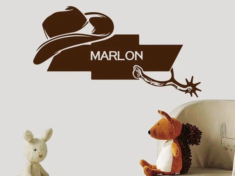 Sticker mural Chevaliers / Cowboys / Héros Cowboy Sherif résultat en situation gros plan Sticker Cowboy Sherif