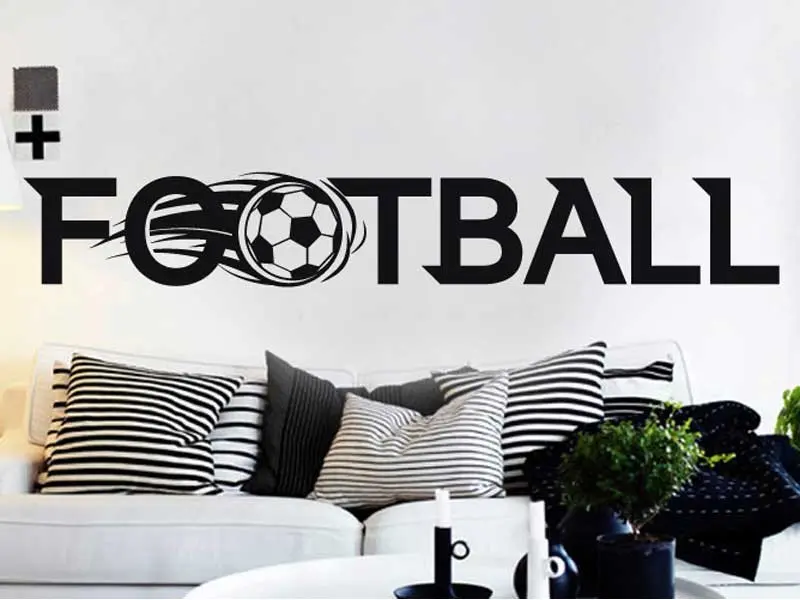 Autocolante Logo Football résultat en situation gros plan Autocolante Logo Football