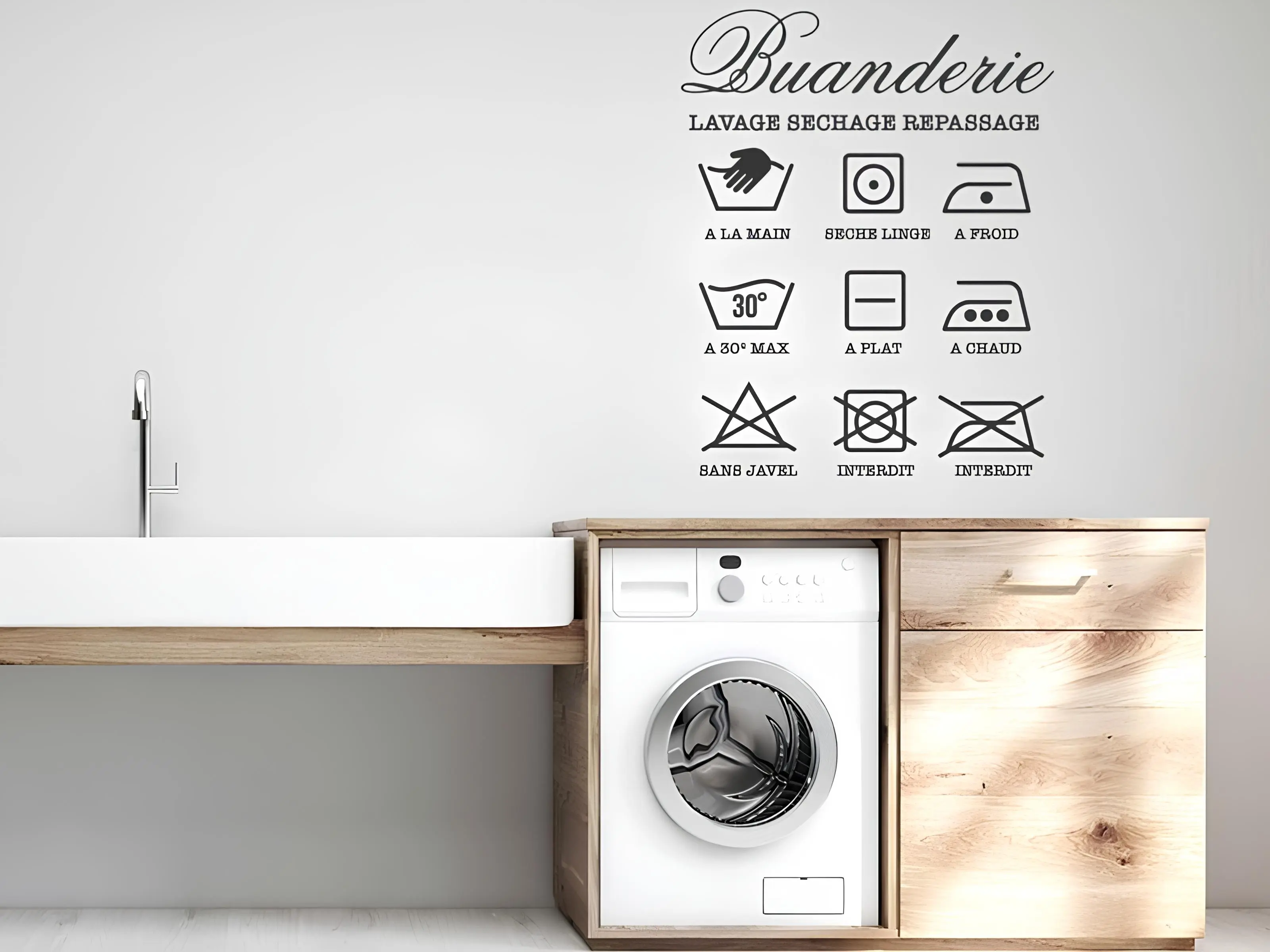 Sticker Buanderie