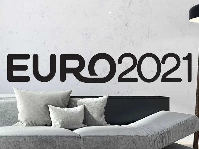 Autocolante de parede Futebol Euro 2021 Autocolante de parede Futebol Euro 2021