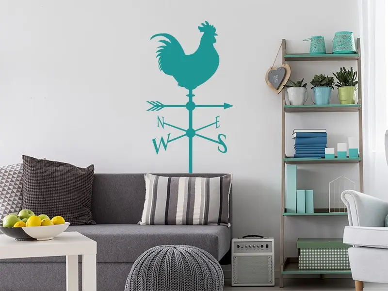 Sticker mural Vintage - Urbain Girouette résultat en situation Sticker Girouette