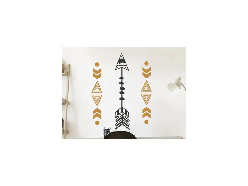 Autocolante Setas Maya résultat en situation gros plan Autocolante Setas Maya