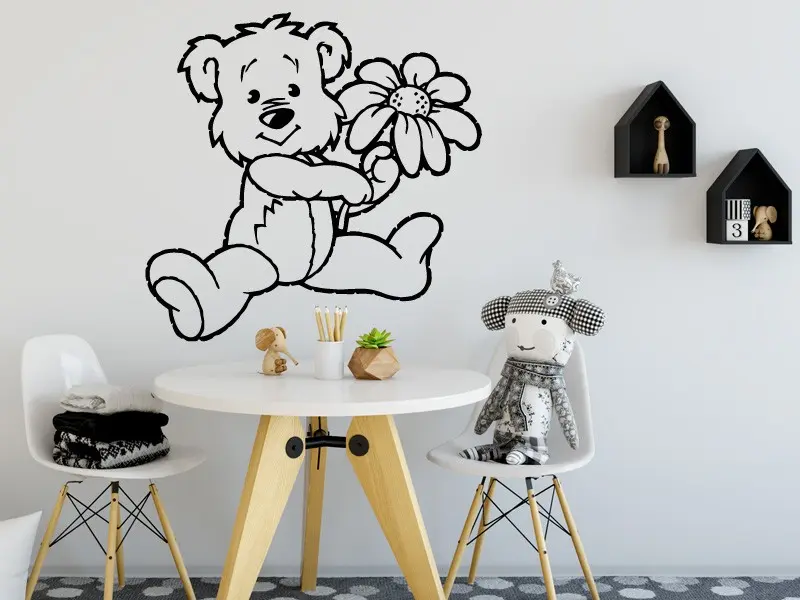 Sticker mural Ourson 5 résultat en situation Sticker mural Ourson 5 résultat en situation