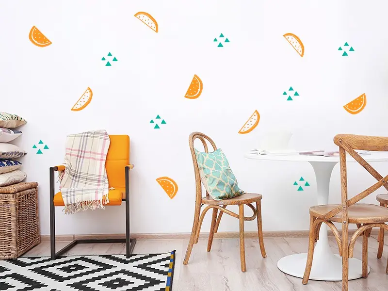 Sticker mural Frutas - Legumes Pack Melancias résultat en situation Sticker Pack Melancias