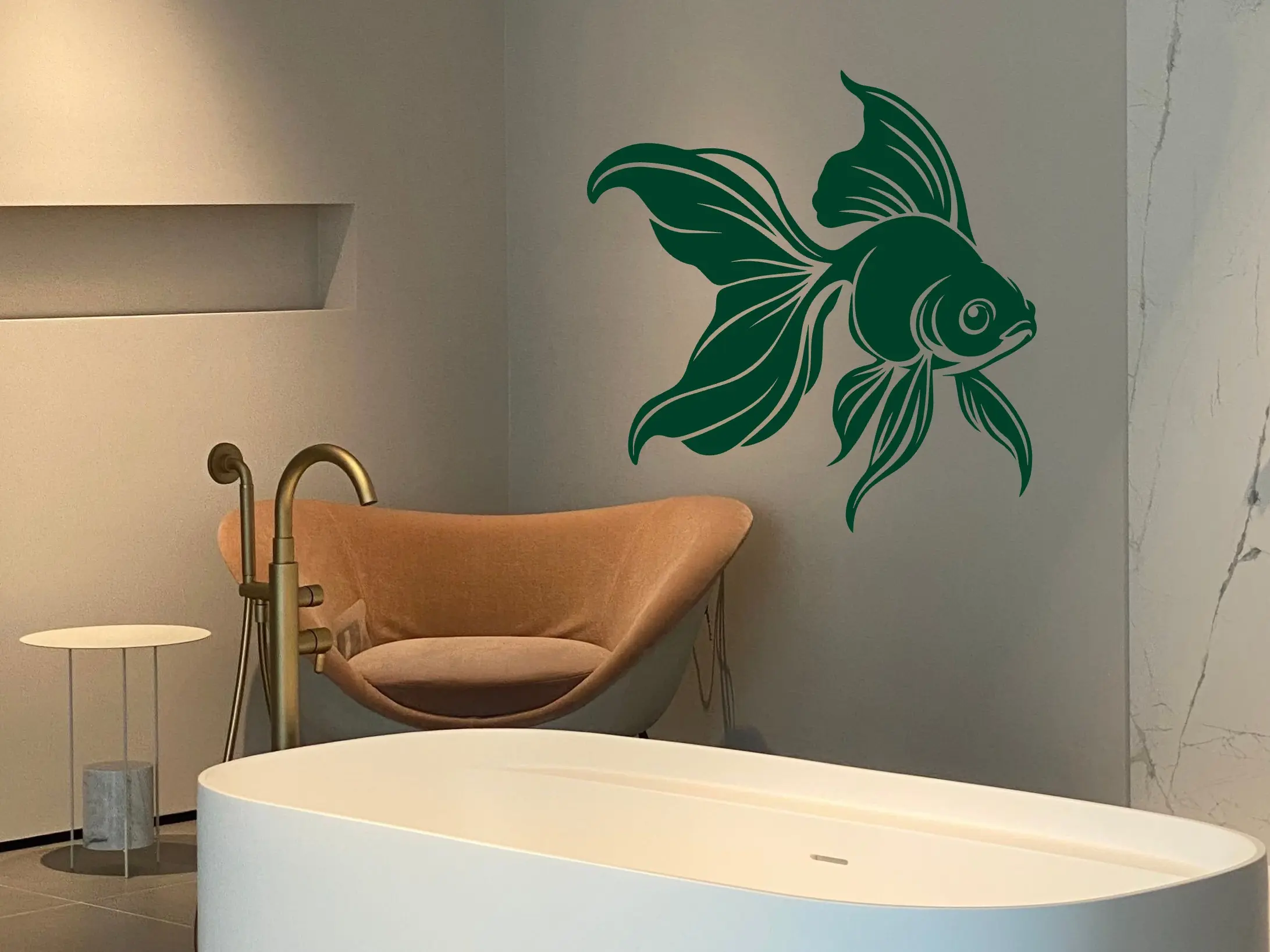 Sticker mural Poisson japonais aux longues nageoires Sticker mural Poisson japonais aux longues nageoires