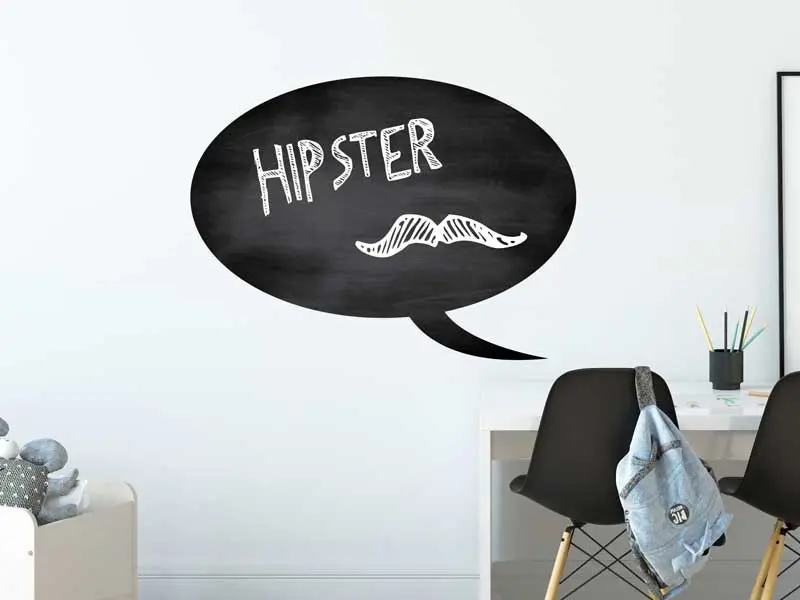 Sticker mural Stickers Ardoises Ardoise Bulle Rond résultat en situation Sticker Ardoise Bulle Rond