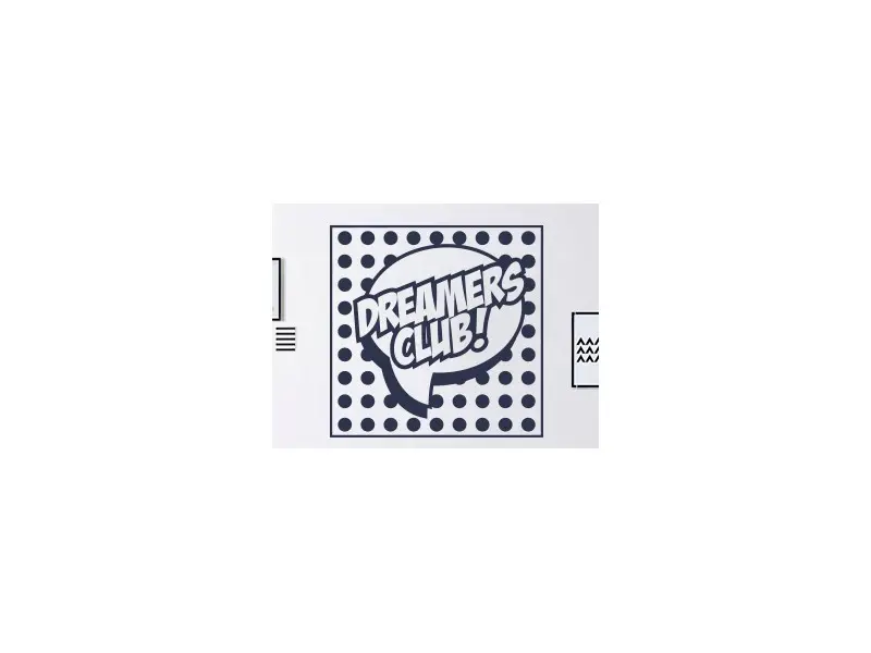 Autocolante de parede Pop Art Dreamers Club