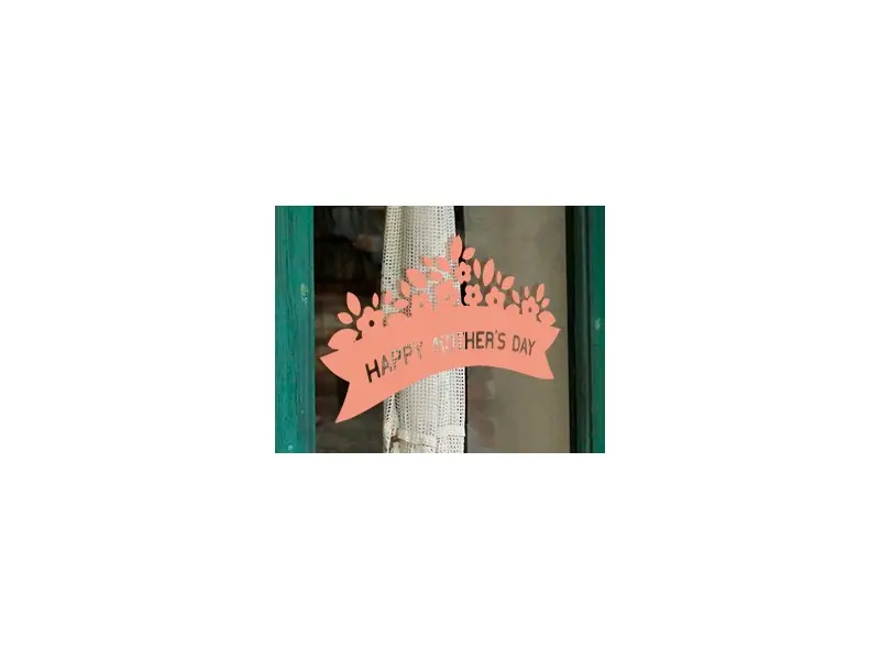 Sticker mural Autres événements Happy Mother's Day Floral 2 résultat en situation gros plan Sticker Happy Mother's Day Floral 2