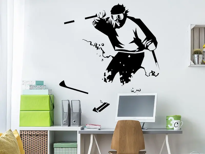 Sticker mural Autres Sports Ski résultat en situation Sticker Ski