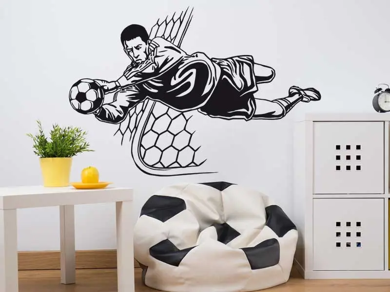 Sticker mural Gardien de Foot résultat en situation