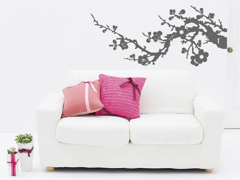 Autocolante Ramo de Cerejeira 3 résultat en situation Autocolante Ramo de Cerejeira 3 résultat en situation