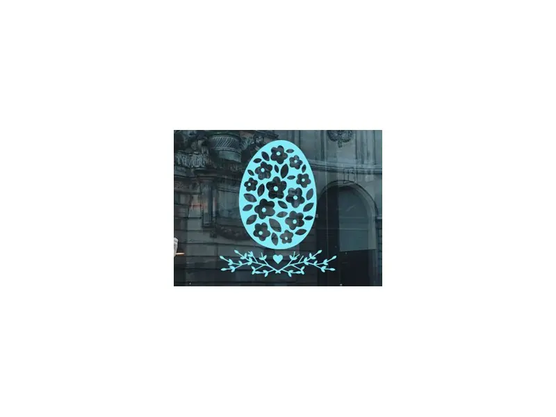Sticker Oeuf de Pâques Floral 3