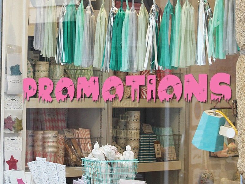 Sticker vitrine Promotions Skyline