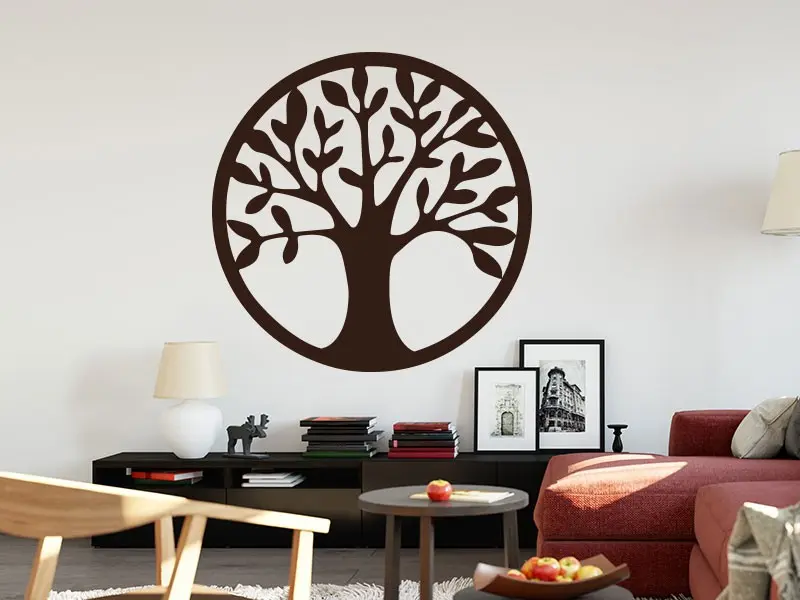 Sticker mural Stickers Arbre de vie Arbre de Vie 6 résultat en situation Sticker Arbre de Vie 6