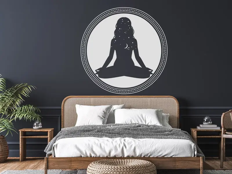 Autocolante de parede Yoga Meditação Zen Autocolante de parede Yoga Meditação Zen