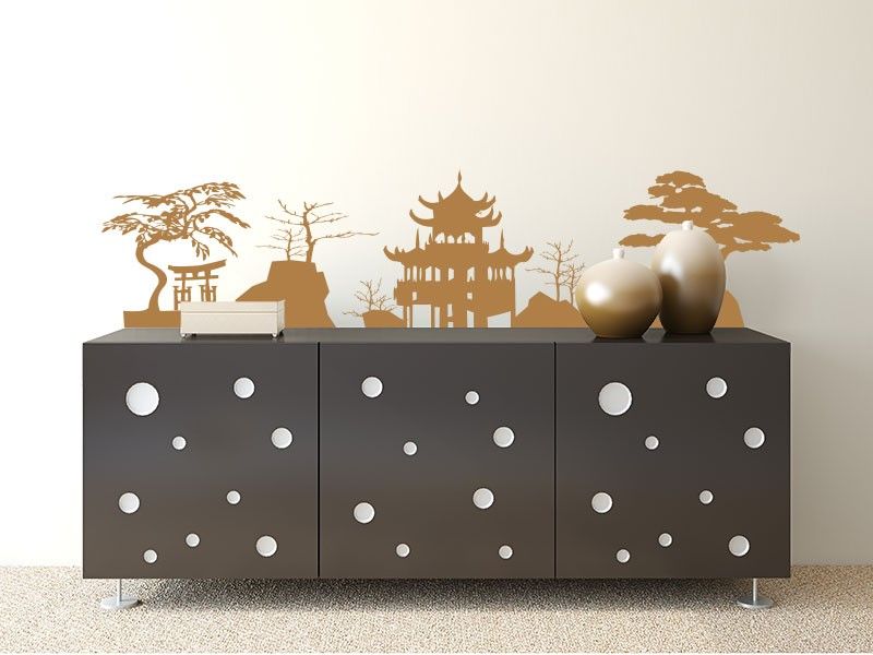 Autocolante de parede Paisagem Japonesa