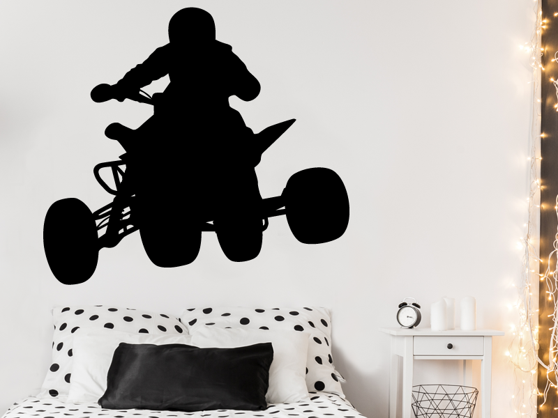 Autocolante de parede Moto Quatro