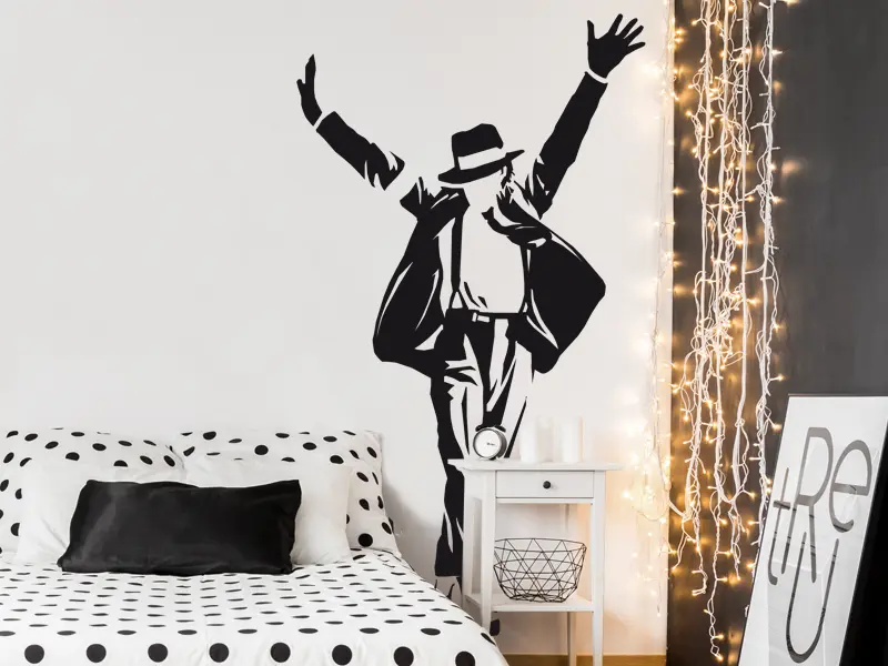 Sticker mural King of the Pop résultat en situation Sticker mural King of the Pop résultat en situation