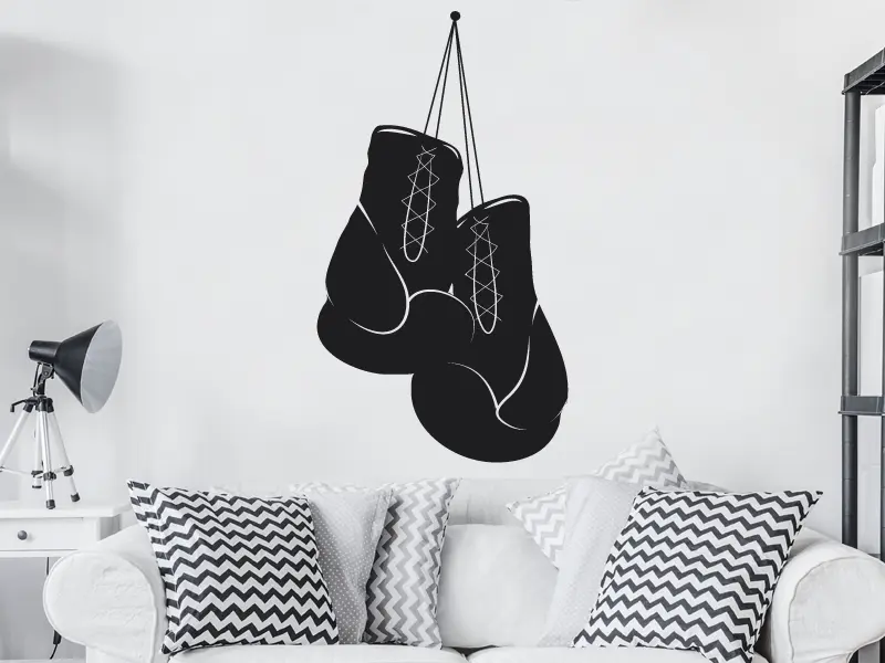 Sticker mural Autres Sports Gants de Boxe résultat en situation Sticker Gants de Boxe