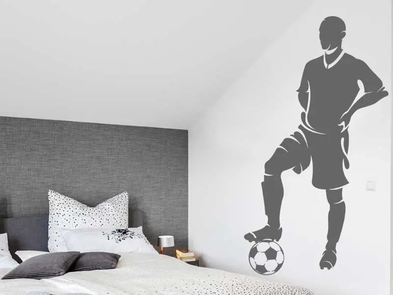 Sticker mural Football Joueur de Foot 5 résultat en situation Sticker Joueur de Foot 5