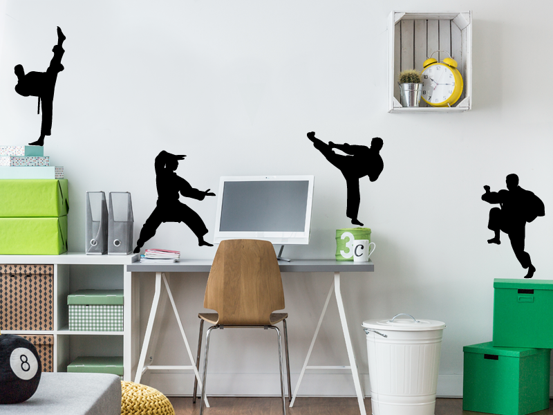 Sticker mural Pack Karaté résultat en situation